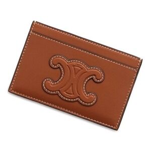 Celine Triomphe Leather Wallet Pass